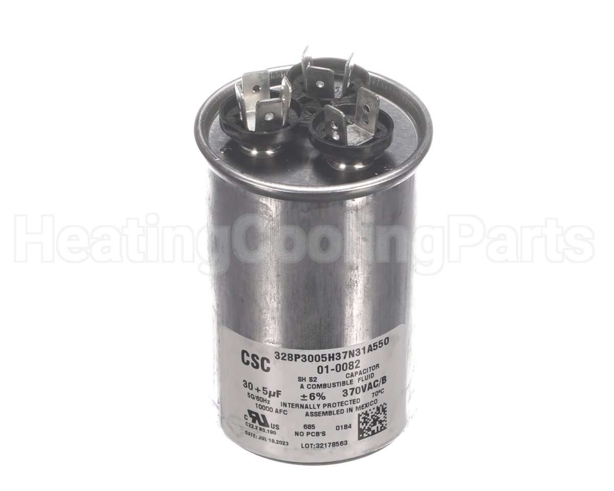 01-0082 Nordyne Dual Capac 30/5 Mfd 370V Round