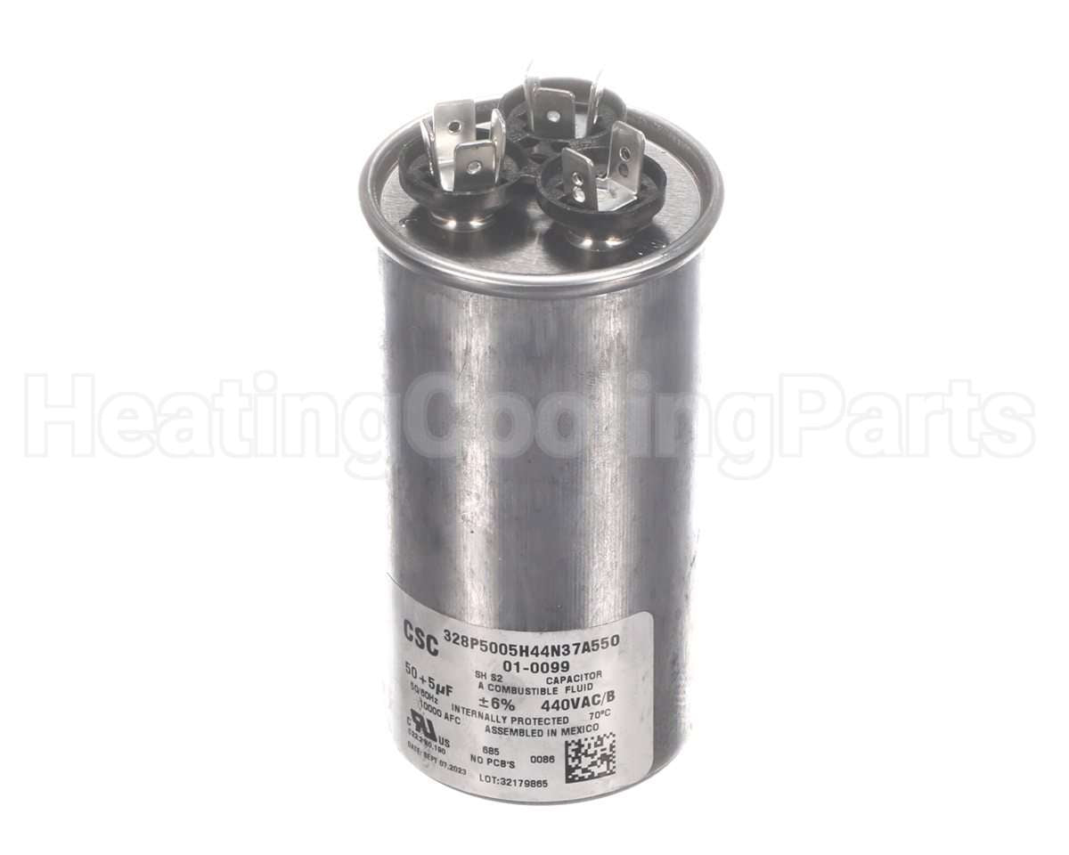 01-0099 Nordyne Run Cap Dual Round 440V 5+50Uf