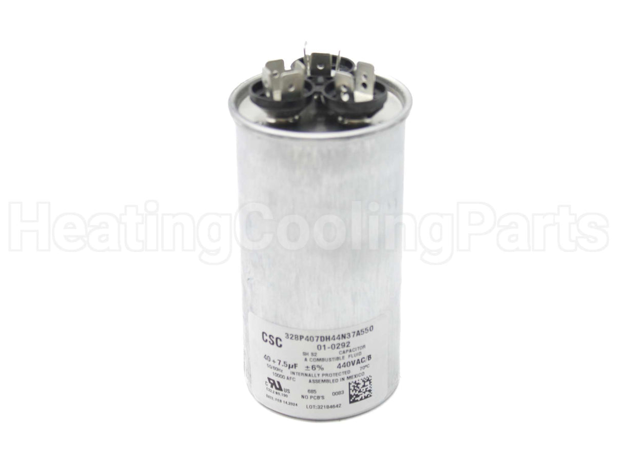 01-0292 Nordyne 40/7.5Mfd 440V Dual Capacitor