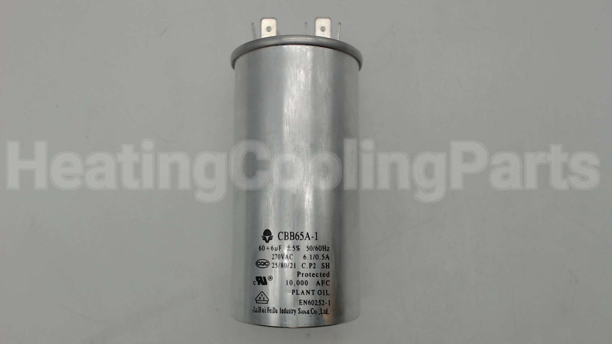 0CZZA20001L International Comfort Products Round Run Cap 6+60Mf 270V