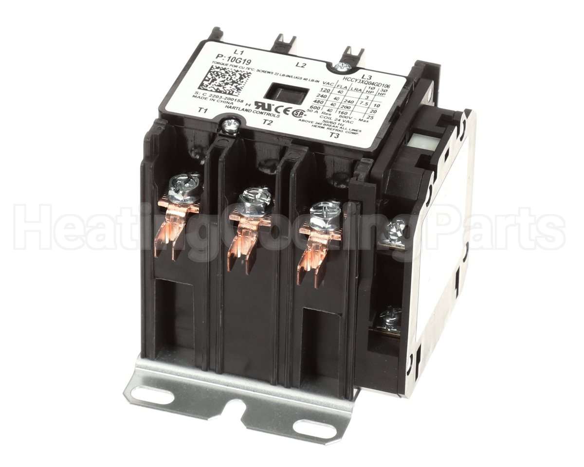 10G19 Lennox 3P 24V Coil Contactor