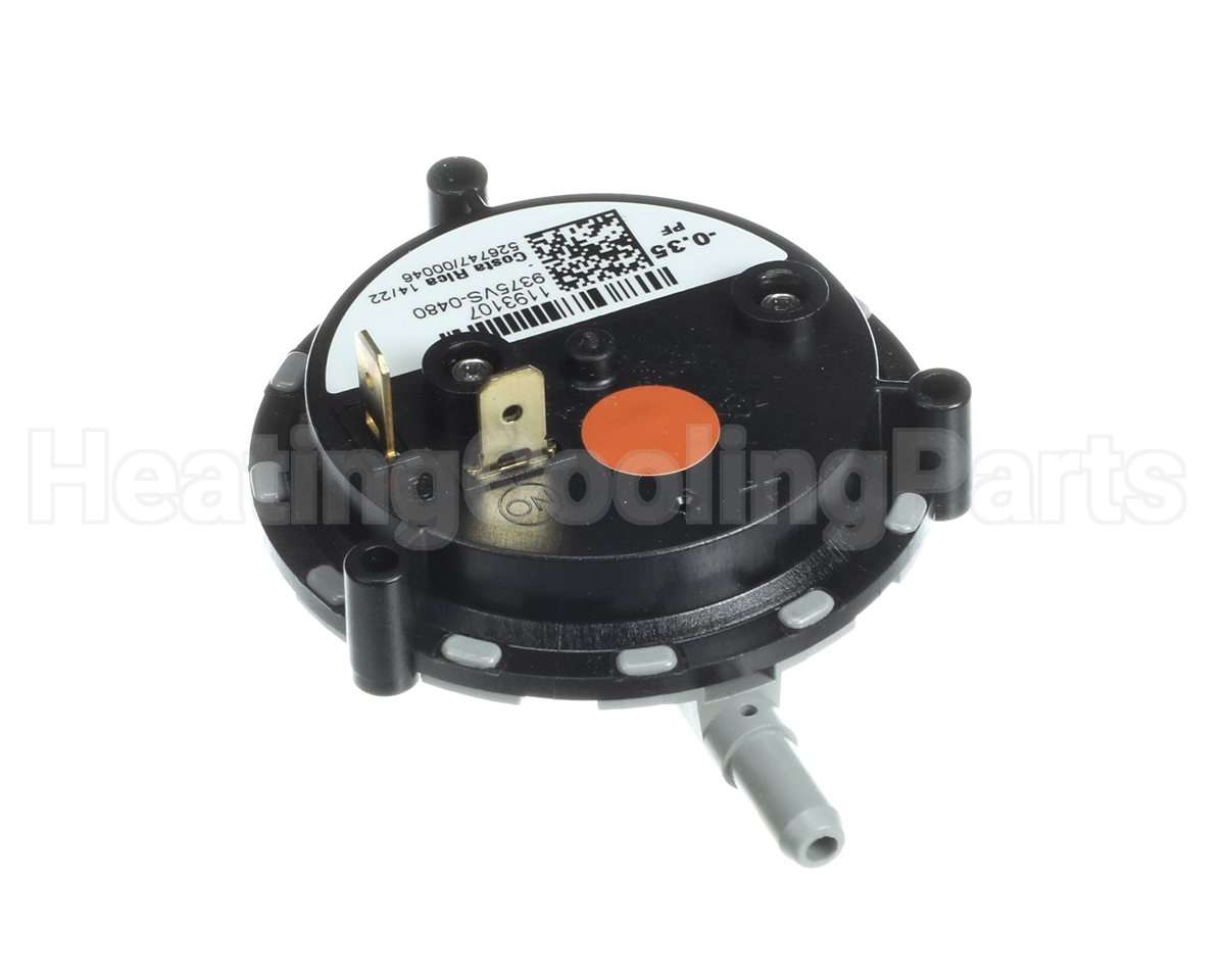 1193107 International Comfort Products .35"Wc Spst Pressure Switch