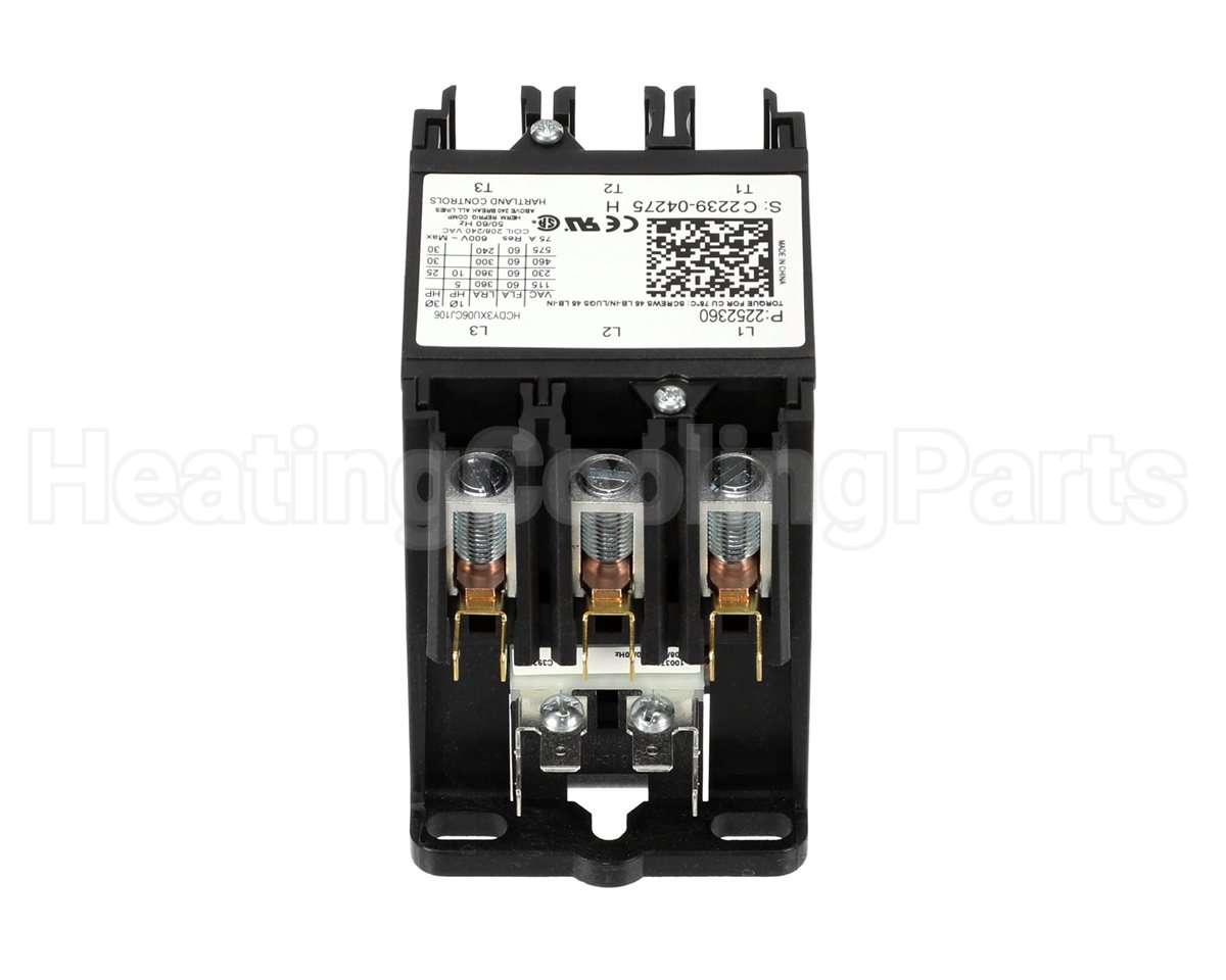 2252360 Heatcraft Refrigeration Contctr Open60Amp3Pole208-240V