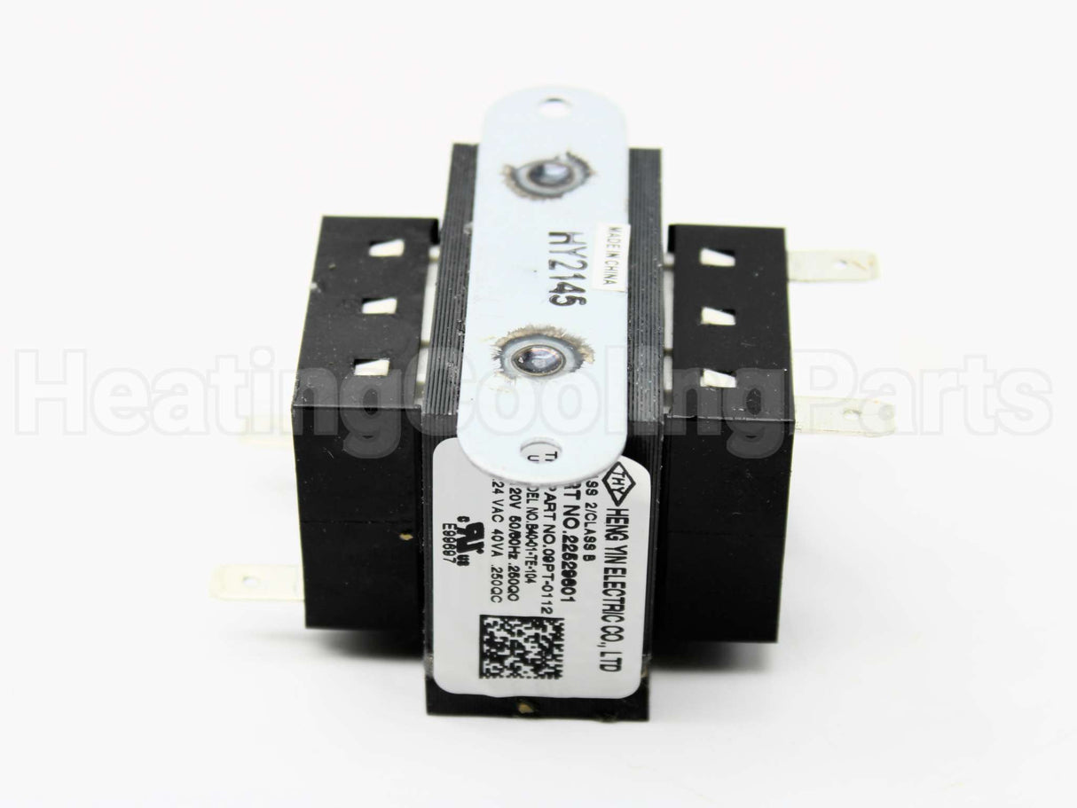 22529601 Heatcraft Refrigeration 120Vpri 24Vsec 40Va Transformr