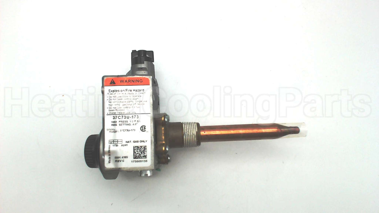 37C73U-173 Copeland Comfort Control (White Rodgers) Natgaswtrhtrvlv 70-160F 1.25Sk
