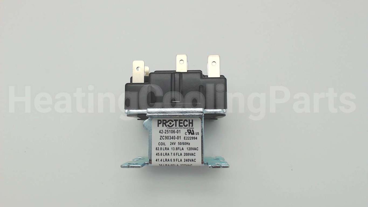 42-25106-01 Rheem-Ruud 24V Dpdt Defrost Relay