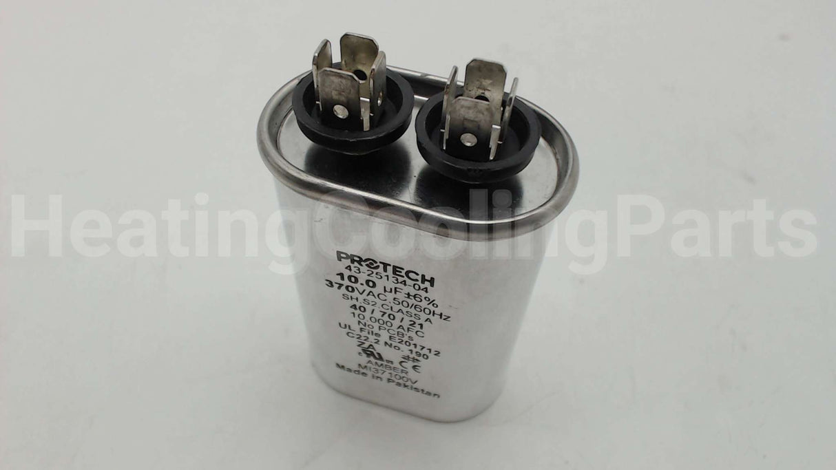 43-25134-04 Rheem-Ruud Run Capac 10 Mfd 370V Oval
