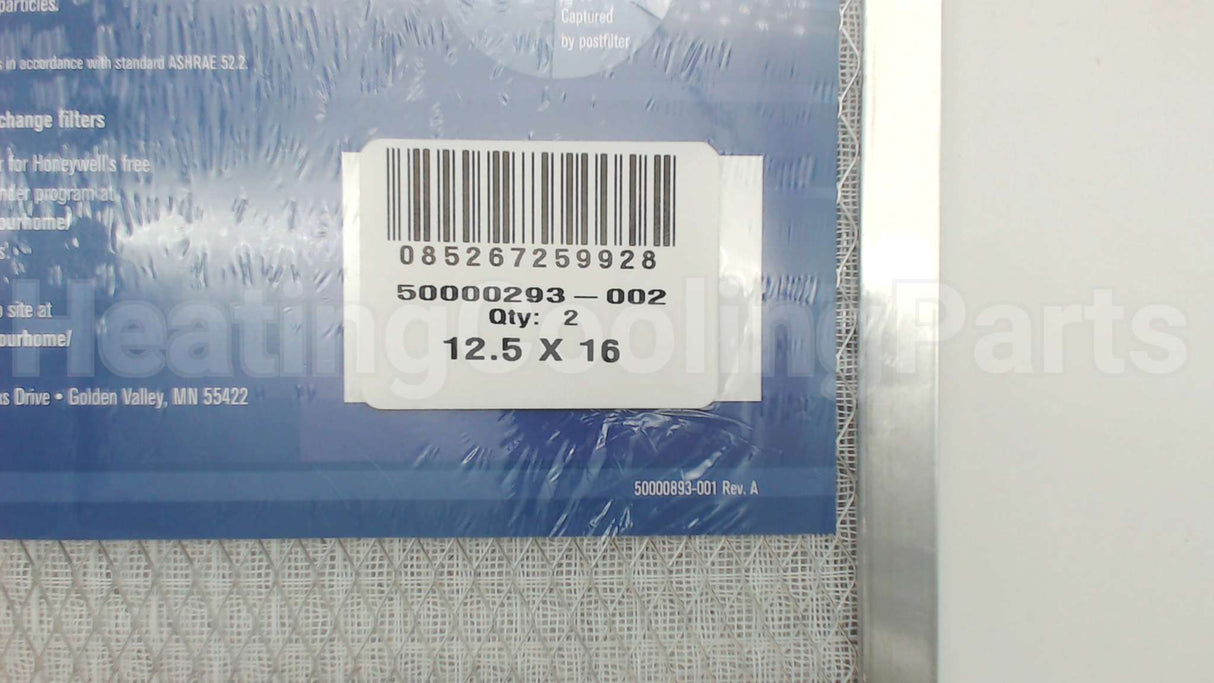50000293-002 Resideo Mediapostfilter 1Pc(16X12.5)