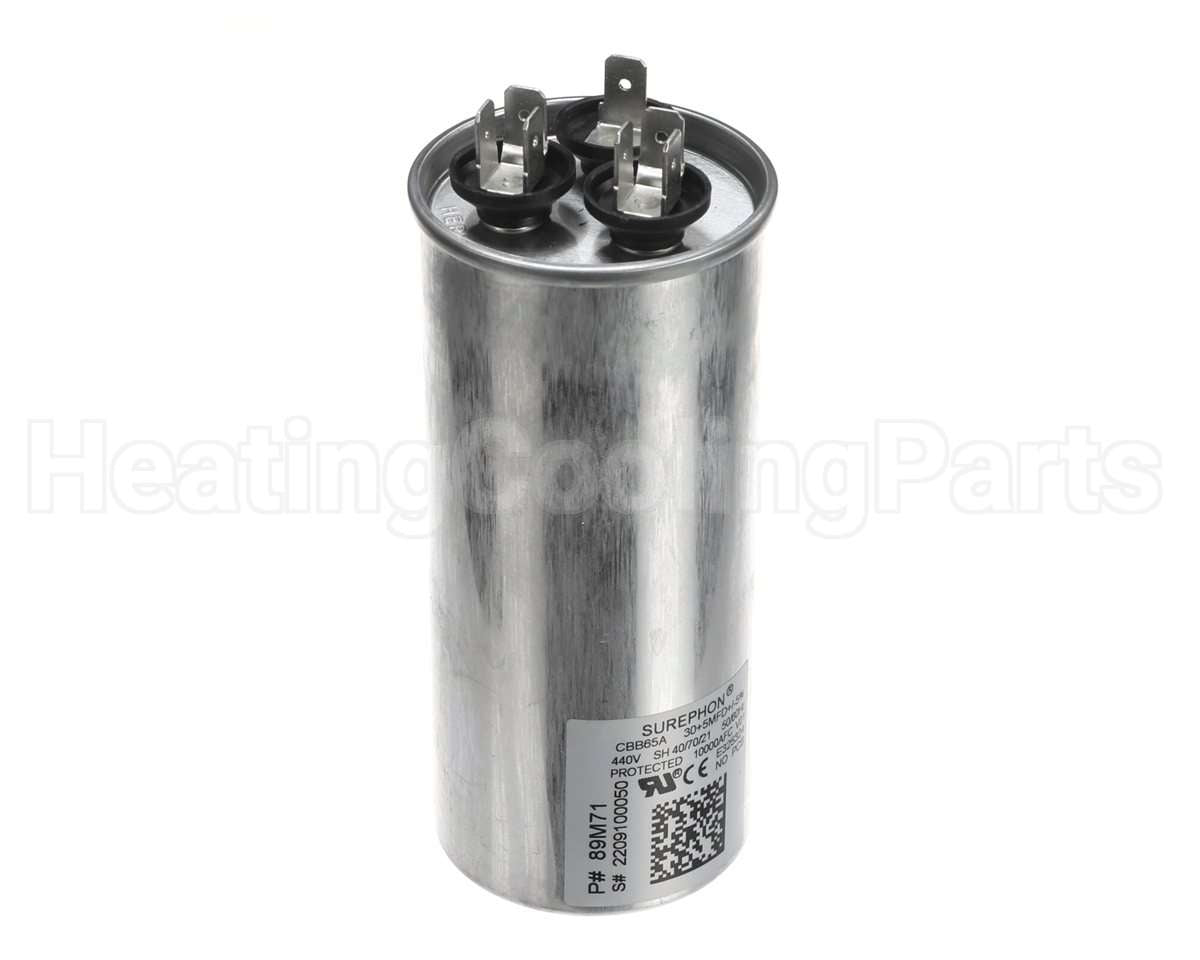 89M71 Lennox 30/5Mfd 440V Dualroundruncap