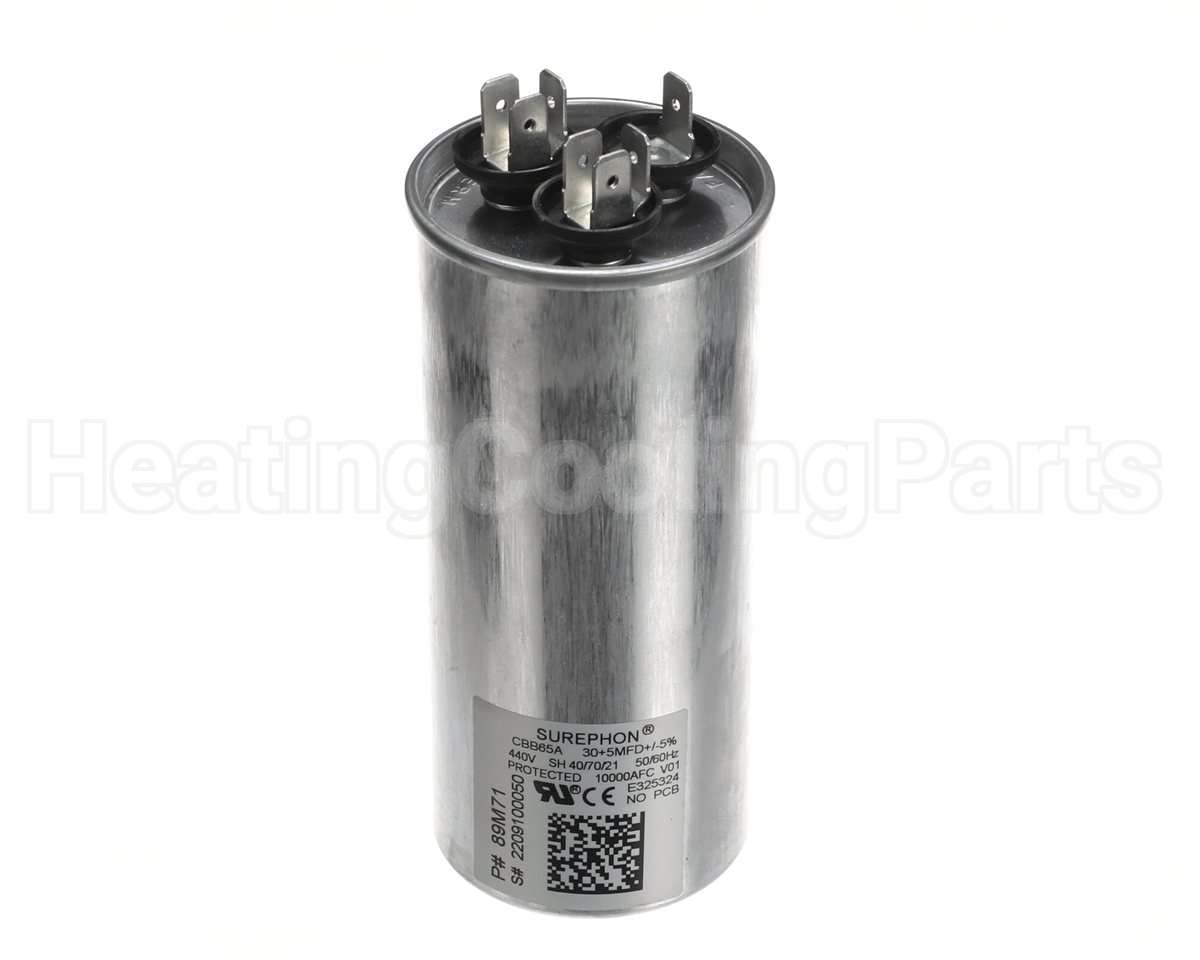 89M71 Lennox 30/5Mfd 440V Dualroundruncap