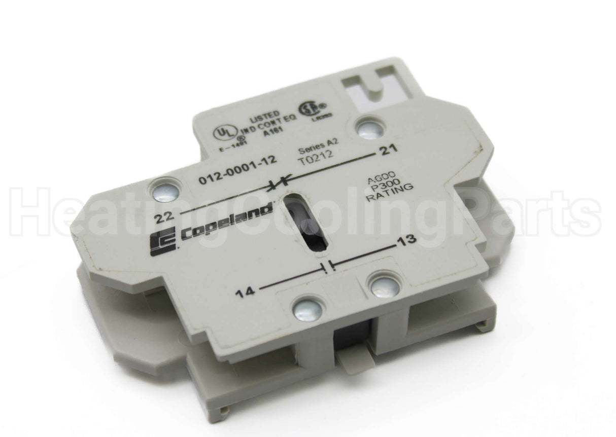 912-0001-12 Copeland 1 No/1 Nc Auxilliary Contact
