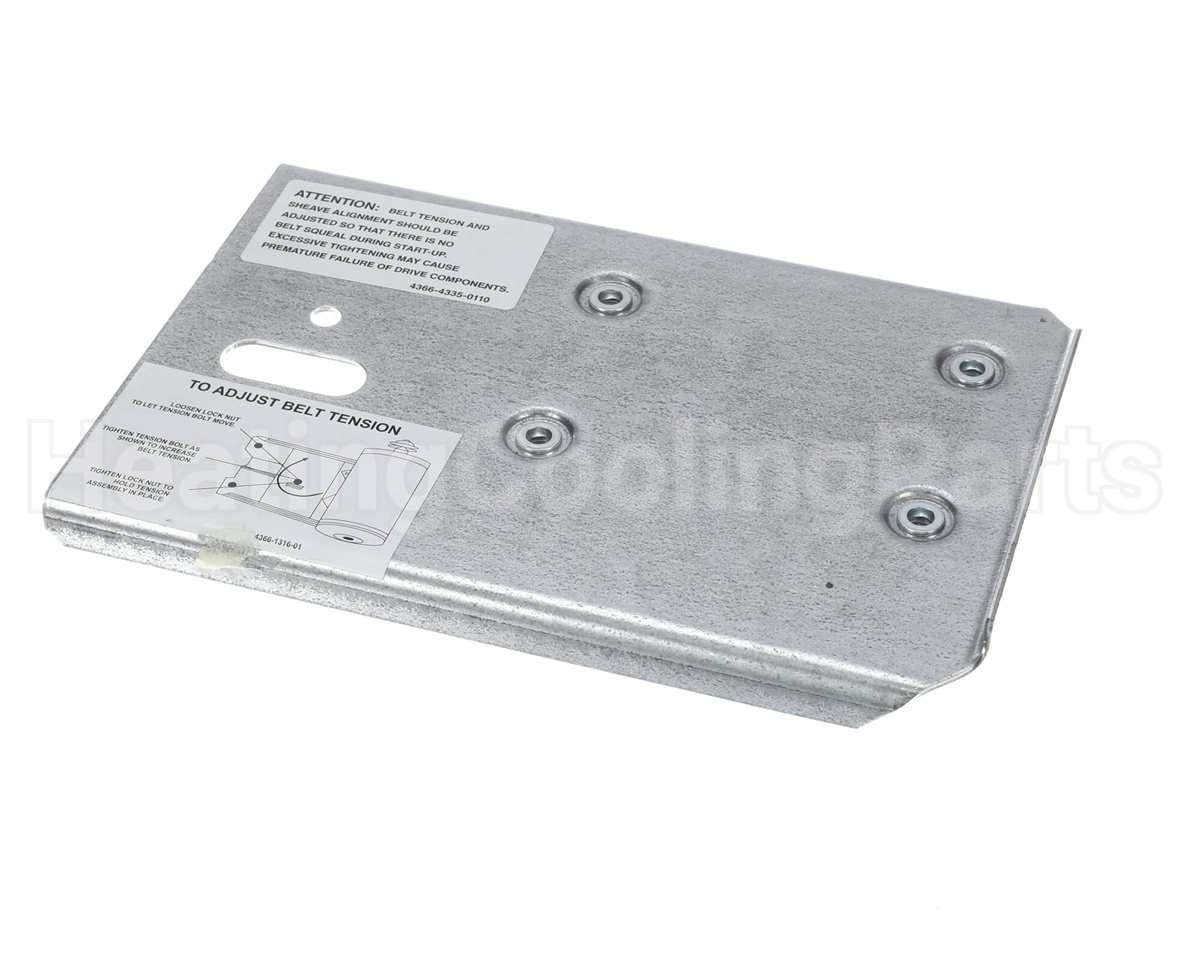 BRK2978 Trane Mtrmntgplate,Top,11.7"X7.8"
