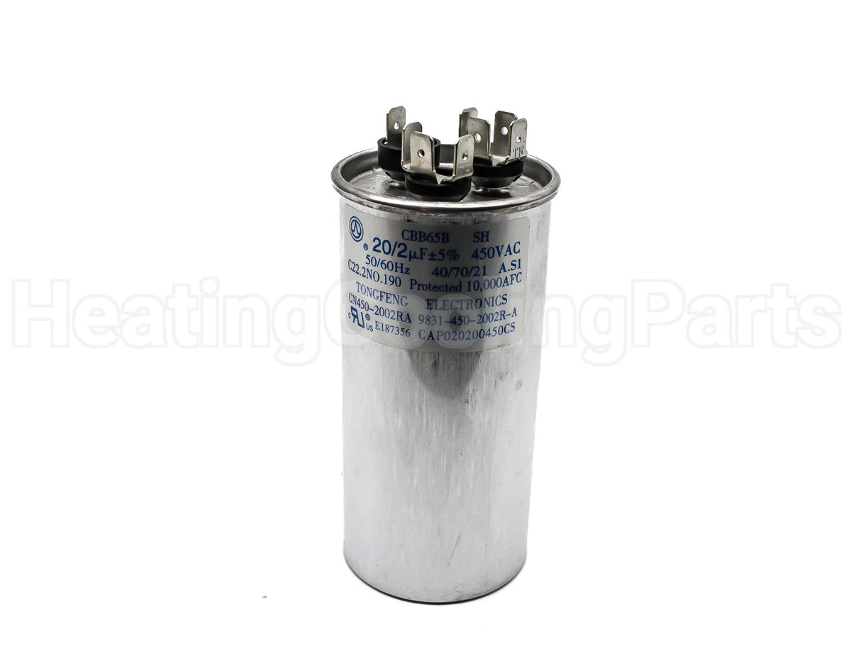 CAP020200450CS Amana-Goodman 2/20Mfd 450V Round Capacitor