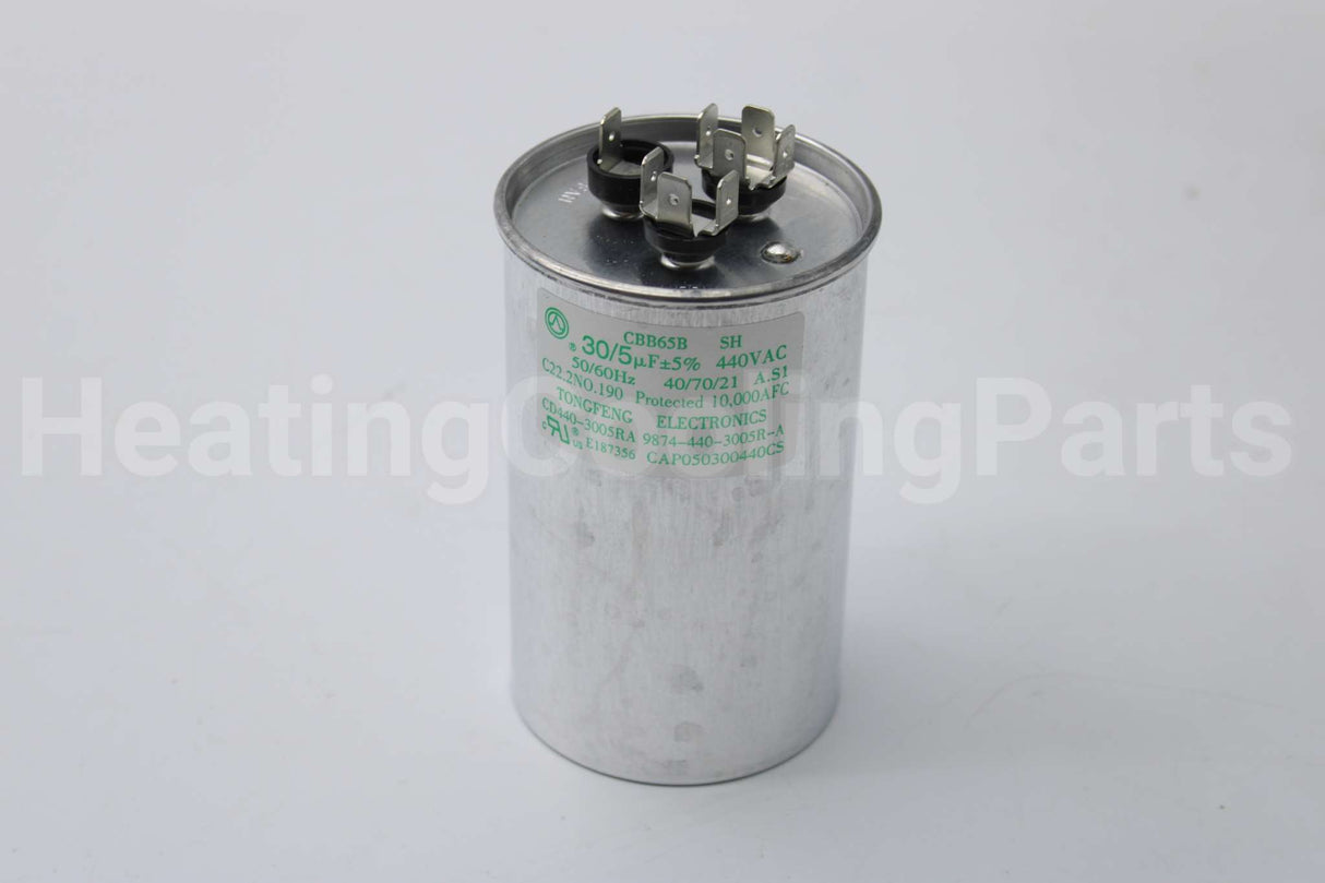 CAP050300440RSP Amana-Goodman 30/5Mfd 440V Round Run Cap