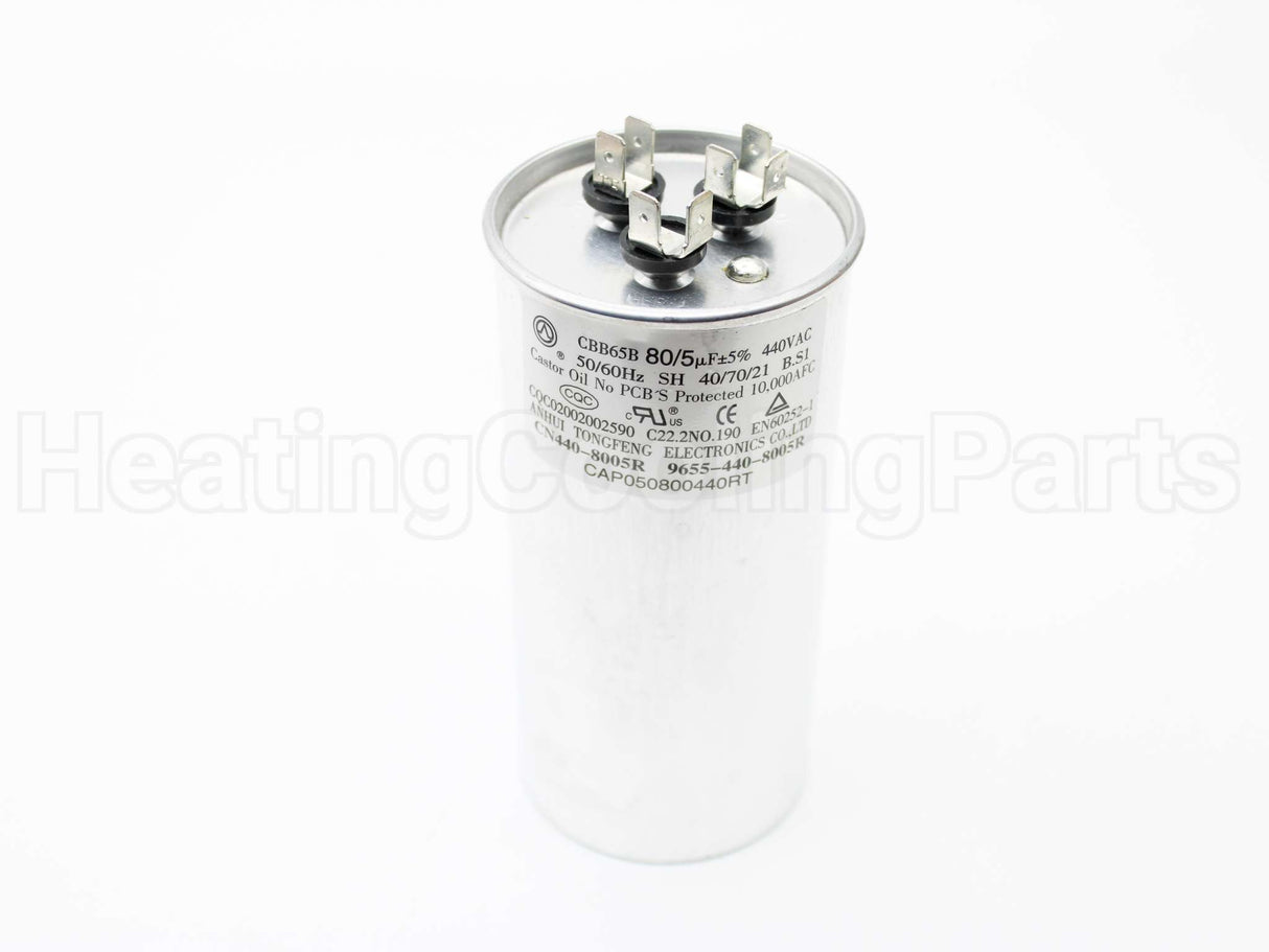 CAP050800440RTP Amana-Goodman 80/5Mfd 440V Dual Round Cap