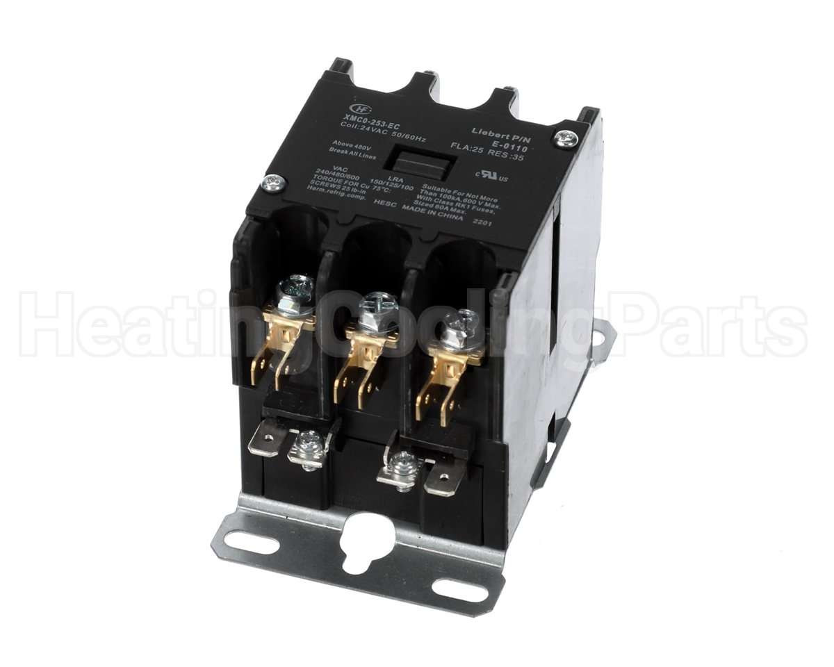 E-0110S Liebert 24V Coil 3P 25/30Amp Cont