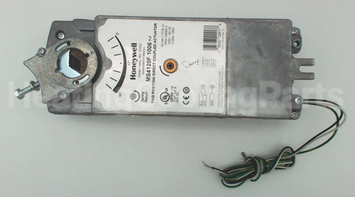 MS4120F1006 Honeywell 120Vfiresmoke175#2Pos Sr Act