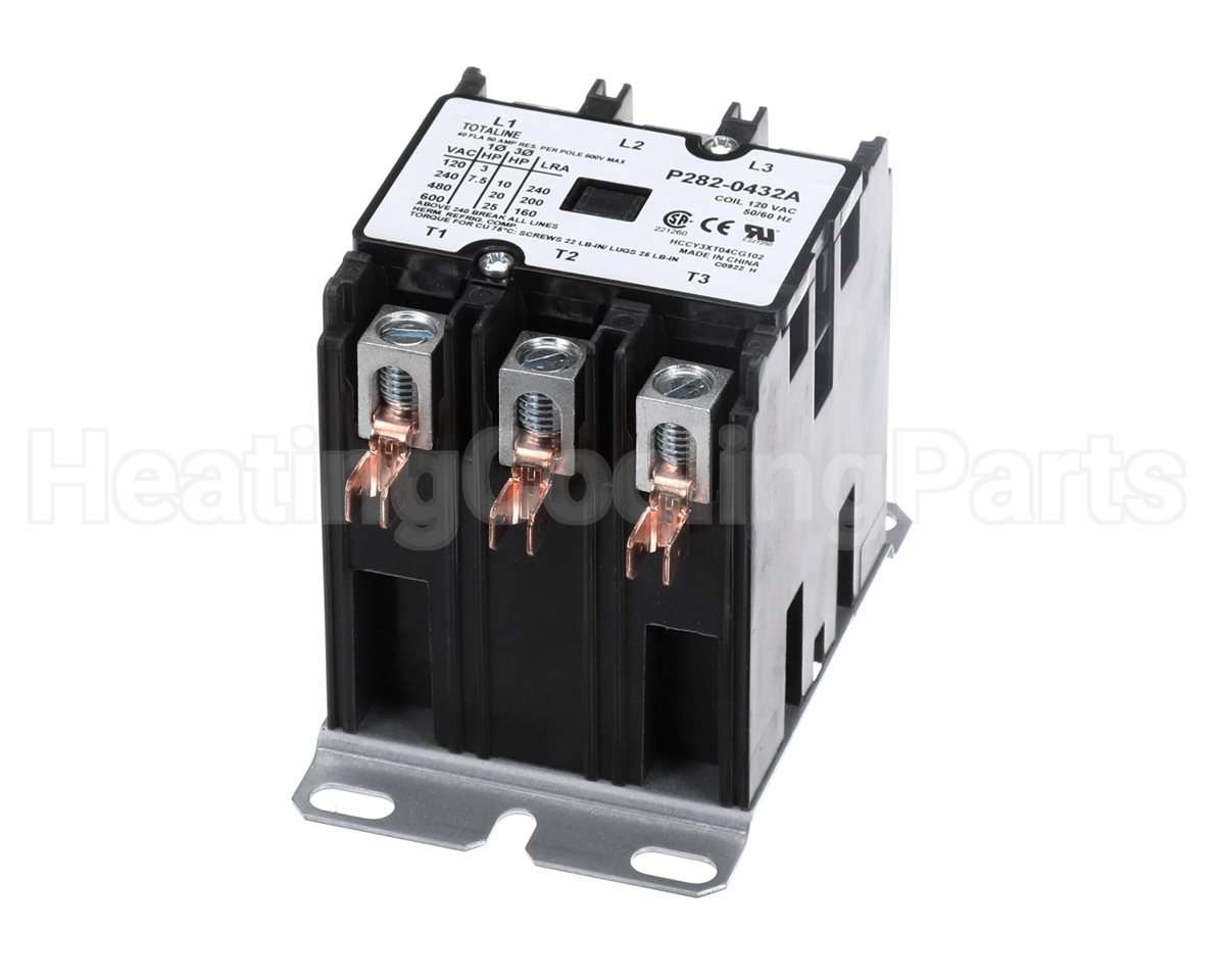 P282-0432A Carrier 3Pole 40Amp 120V Contactor