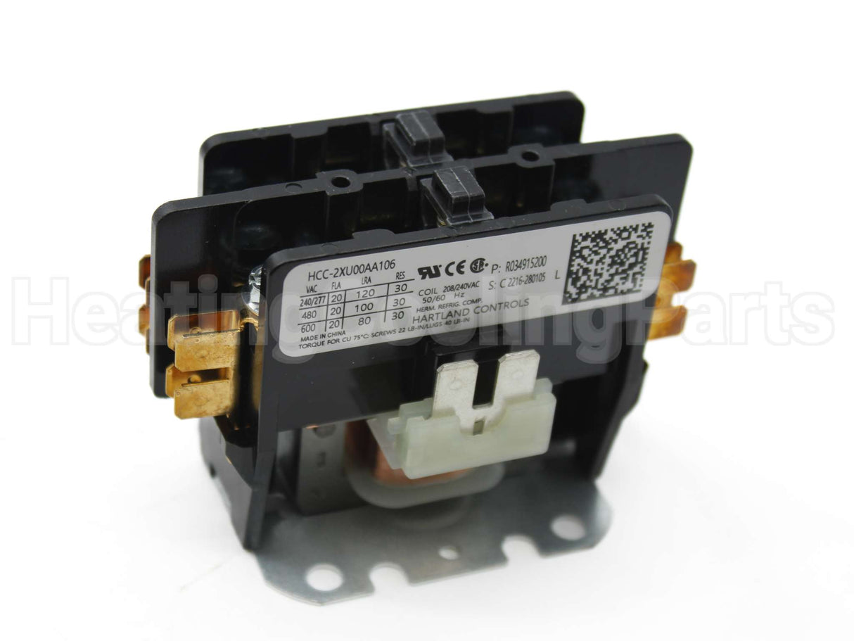 R034915200 Heatcraft Refrigeration 208/240V 2Pole 20Amp Contactor