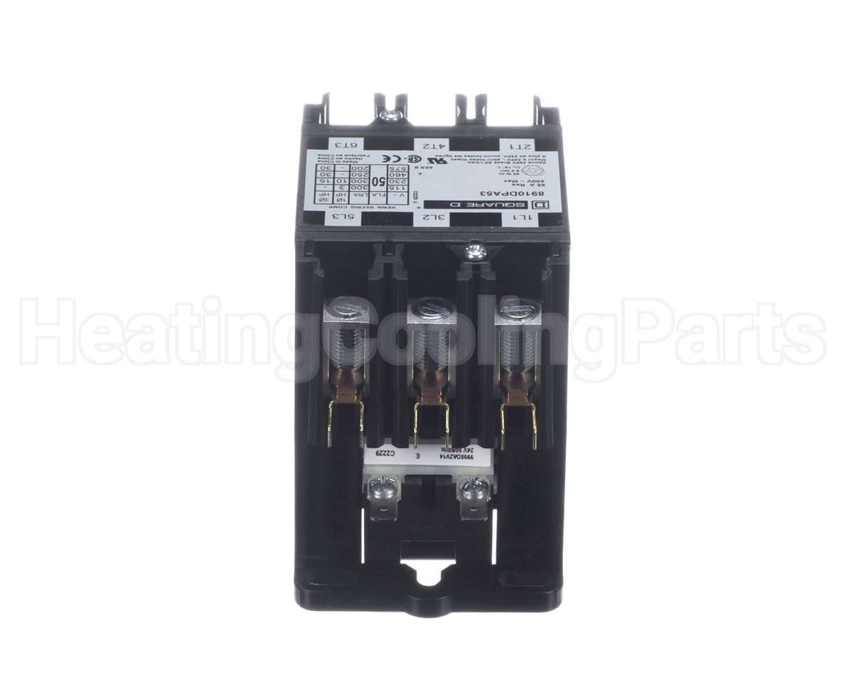 R08600 Aaon 3Pole 50Amp 24V Contactor
