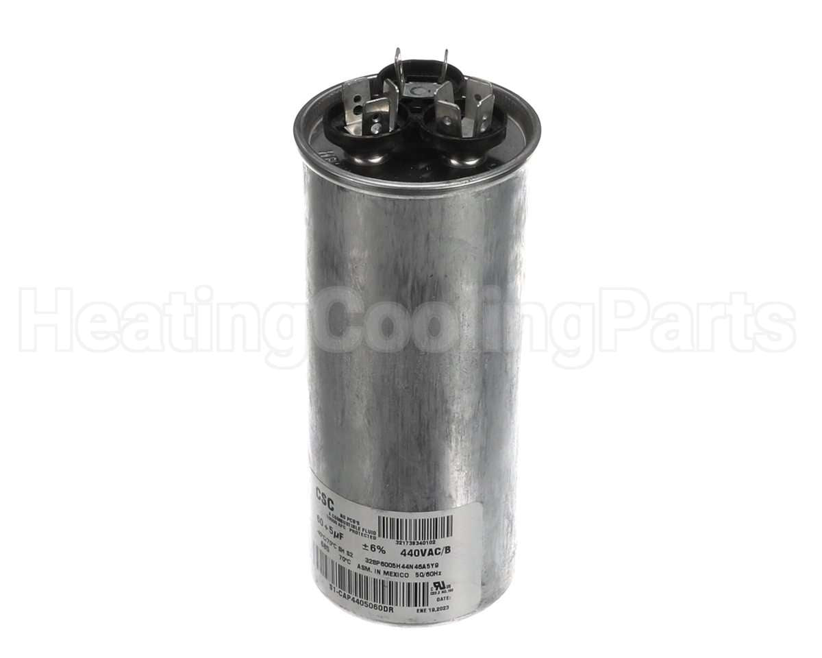 S1-CAP4405060DR York 440V 60/5Mfd Run Dual Cap Rnd