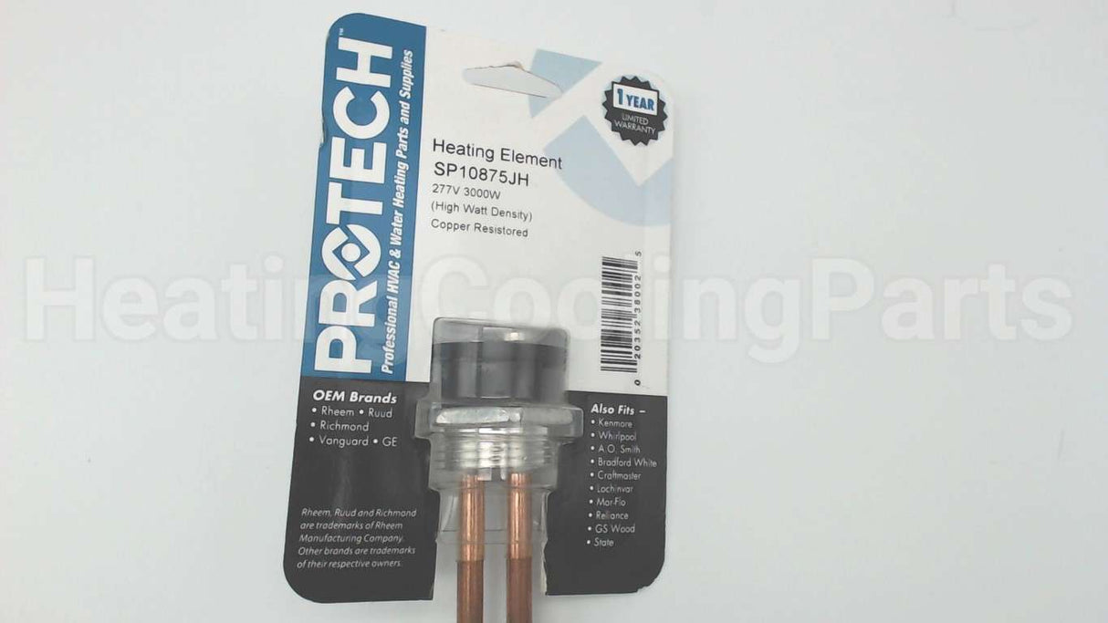 SP10875JH Rheem-Ruud Element 277V/3000W Cu 1"Screw
