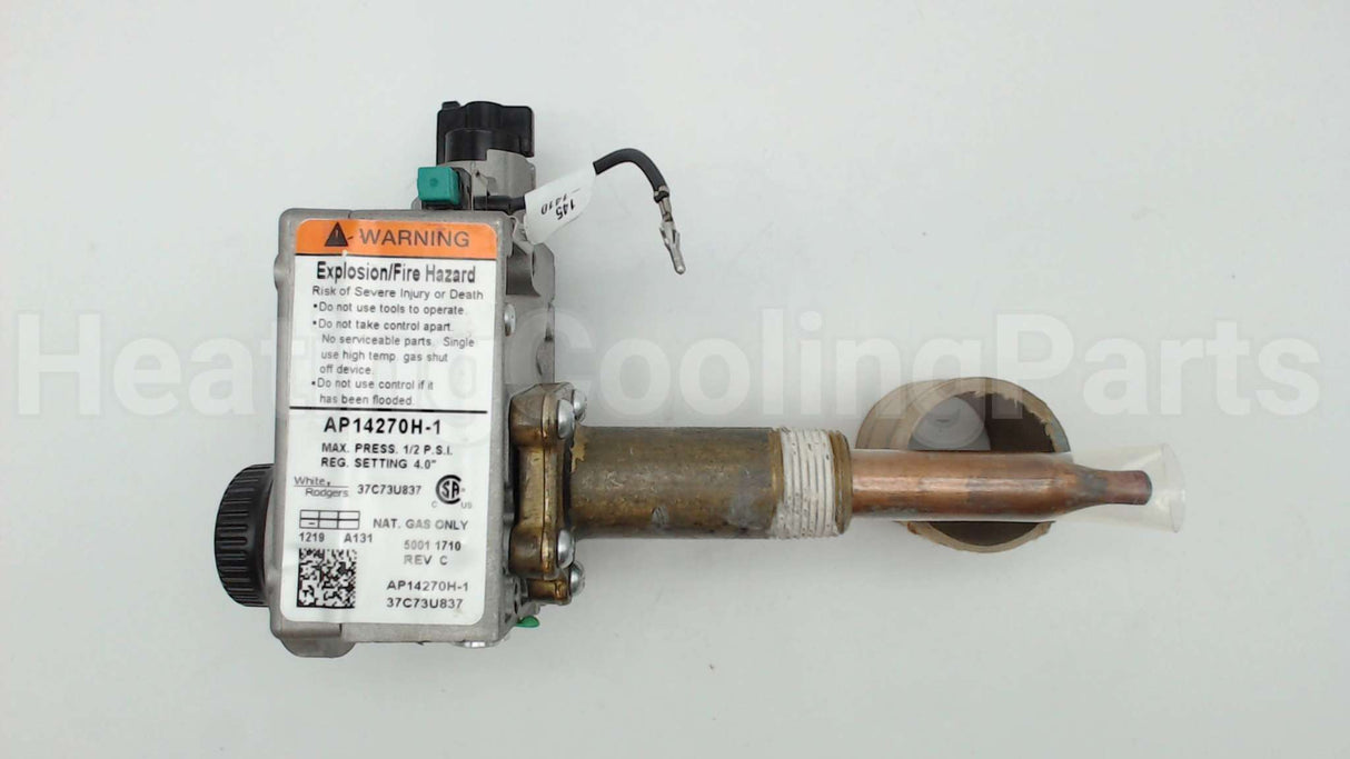 SP20166C Rheem-Ruud 4" Wc Nat 1/2" Gas Valve