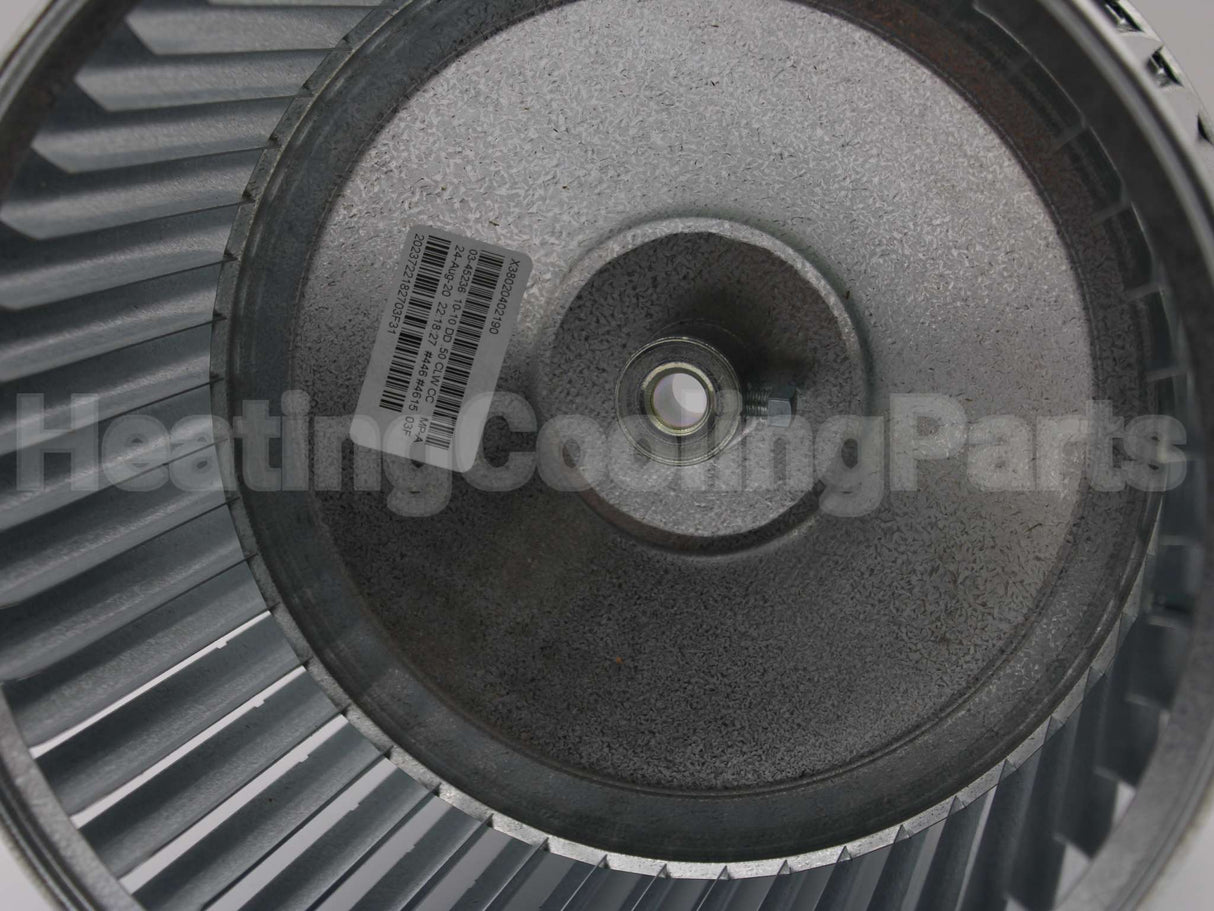 WHL0502 Trane 10"X10" Cw Blwr Wheel,1/2"Bore