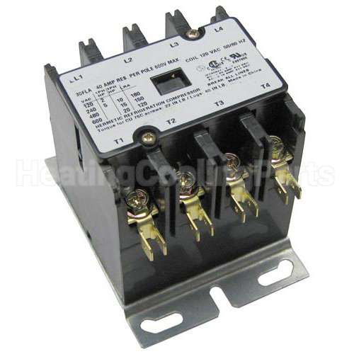 XNC6X126 Compatible General Electric Contactor 4P 30/40A 120V