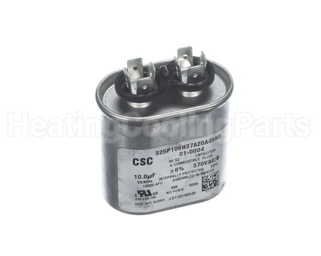 01-0004 Nordyne 10Mfd 370V Run Capacitor, Oval
