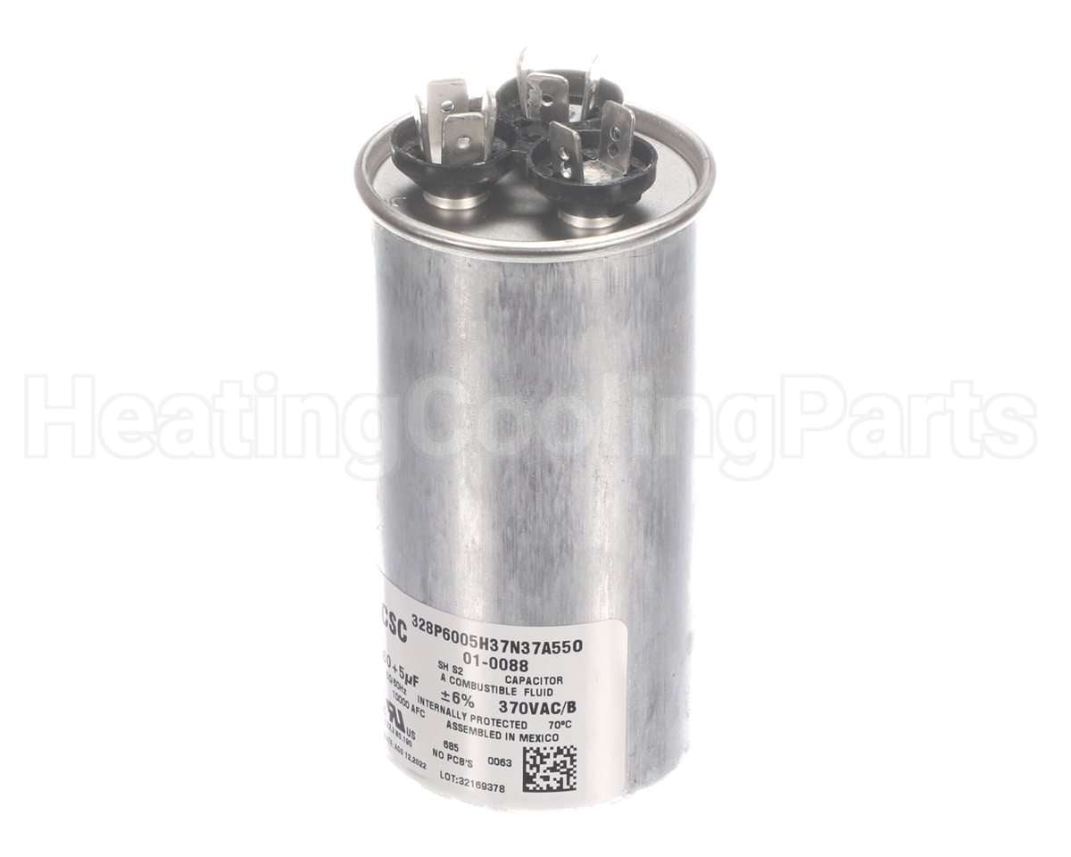 01-0088 Nordyne Dual Capac 60/5 Mfd 370V Round