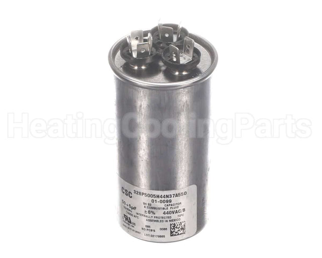 01-0099 Nordyne Run Cap Dual Round 440V 5+50Uf