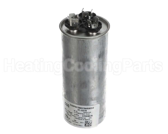 01-0279 Nordyne 80/7.5Mfd 370V Dual Round Cap