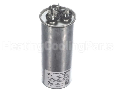 01-0297 Nordyne Dual Rnd Cap 440V 7.5+60Mfd