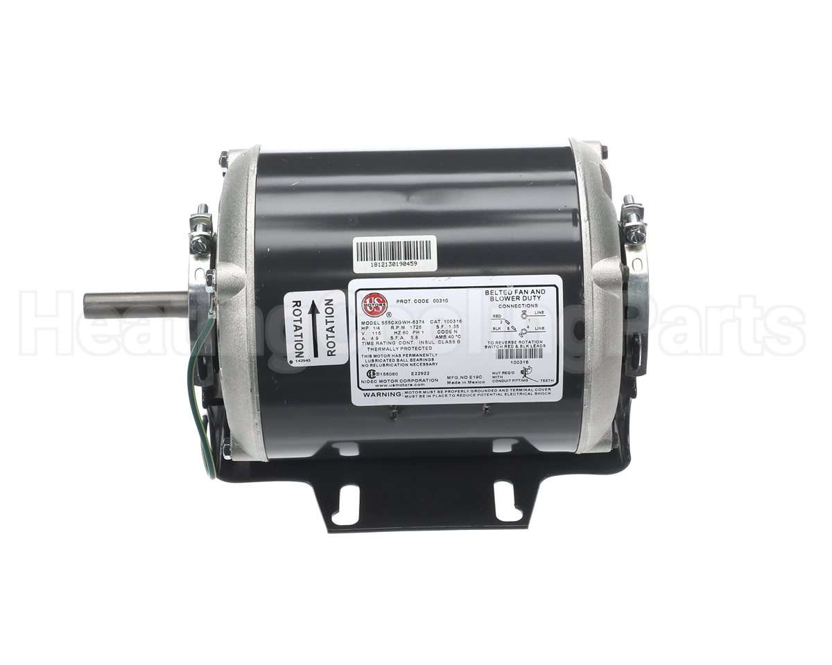 100316 Loren Cook 1/4Hp,115V,1Ph,1725Rpm,Odp Mtr