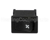 1026317A Perlick Switch, Momentary, Black, Fan Symbol