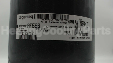 1173717 International Comfort Products 208-230V1Ph 1/8Hp 810Rpm Motor