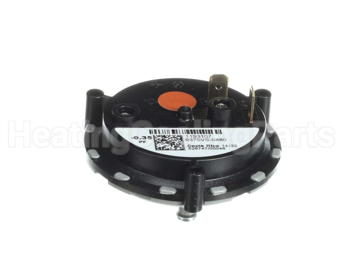 1193107 International Comfort Products .35"Wc Spst Pressure Switch
