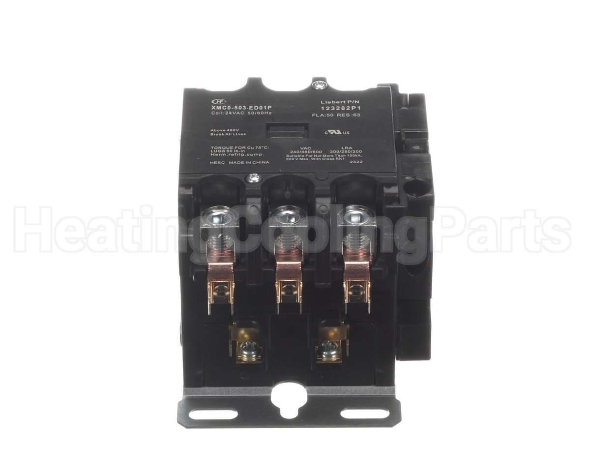 123282P1S Liebert 24V 50A 3P Contactor;No/Nc Aux