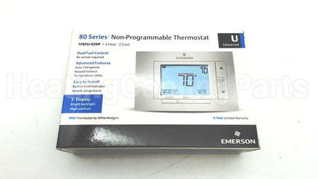 1F85U-42NP Copeland Comfort Control (White Rodgers) 4Ht/2Cl Htpump Non-Prog Tstat