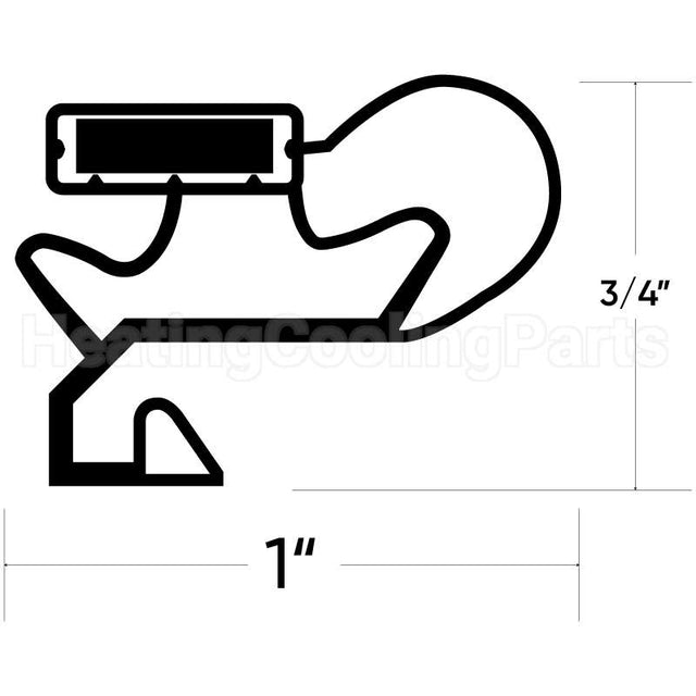 2188438A Fresh Food Door Gasket Compatible