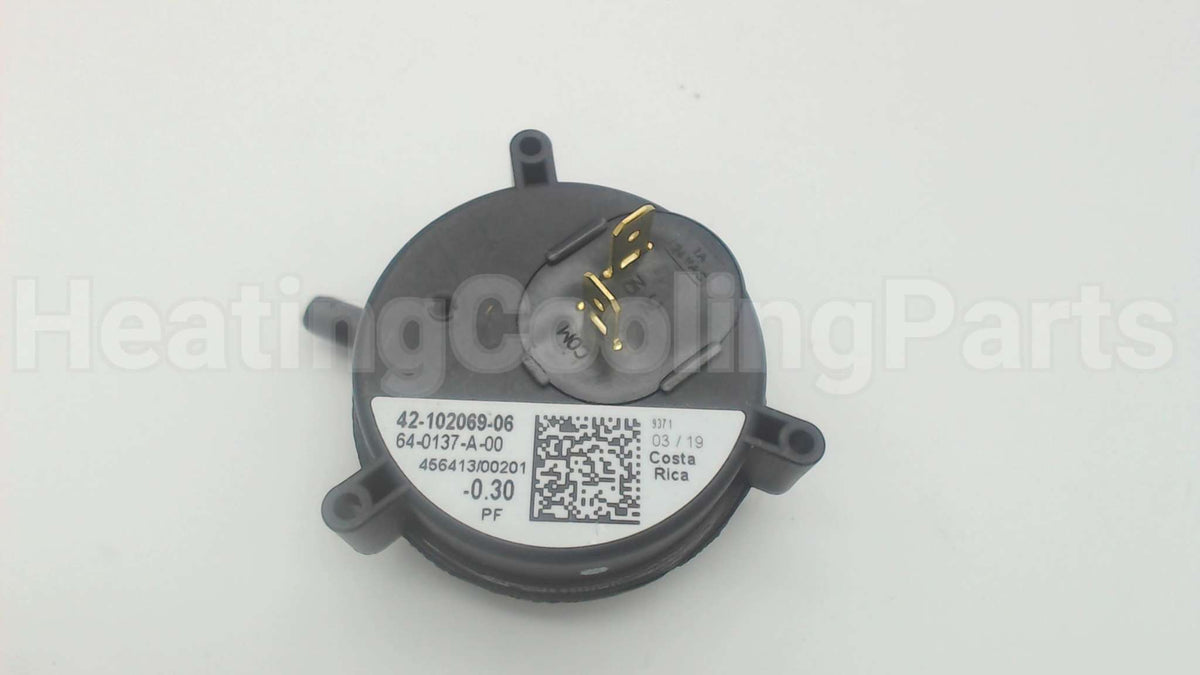 42-102069-06 Rheem Pressure Switch -0.30Pf