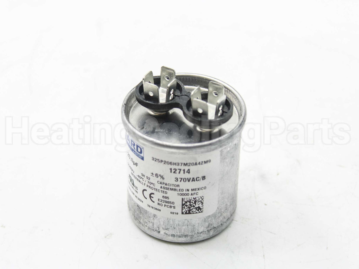 43-25136-09 Rheem-Ruud 20Mfd 370V Round Run Capacitor