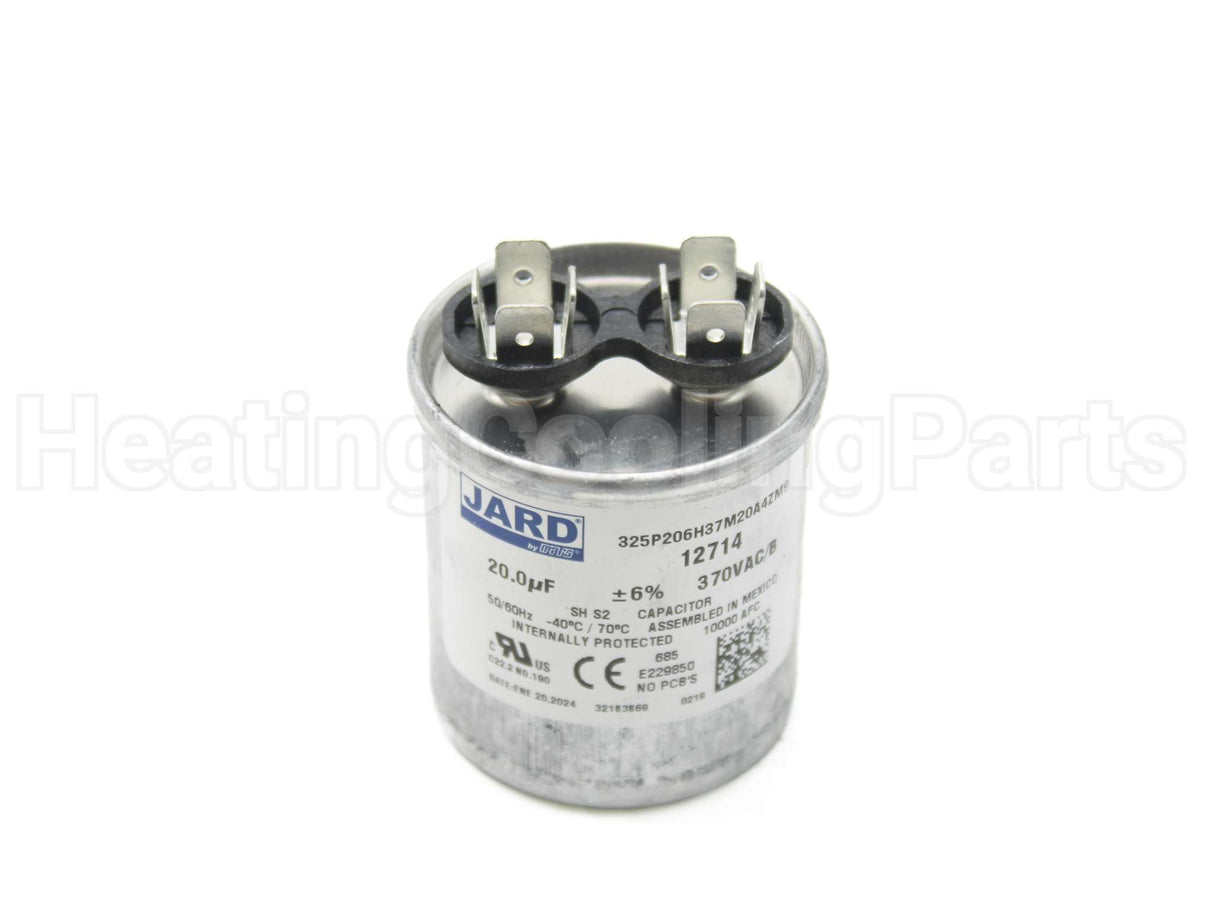 43-25136-09 Rheem-Ruud 20Mfd 370V Round Run Capacitor