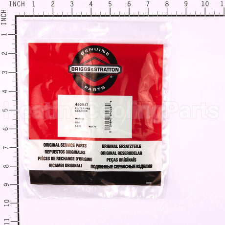 492947 Briggs & Stratton Filter-Pre Cleaner