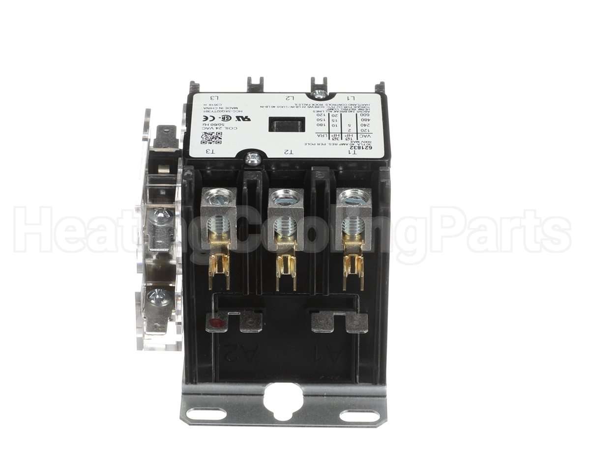 621832R Nordyne Contactor, 3P 30A 24V W/Auxswi