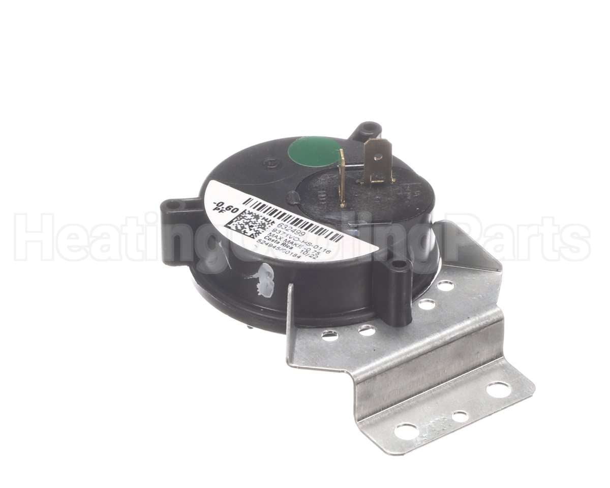 632499R Nordyne -.60"Wc Spst Pressure Switch