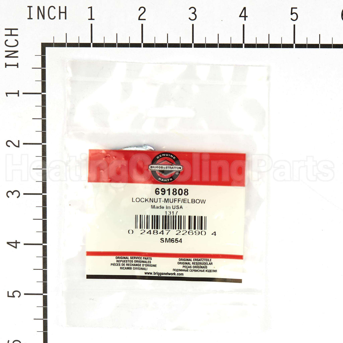 691808 Briggs & Stratton Locknut-Muff/Elbow