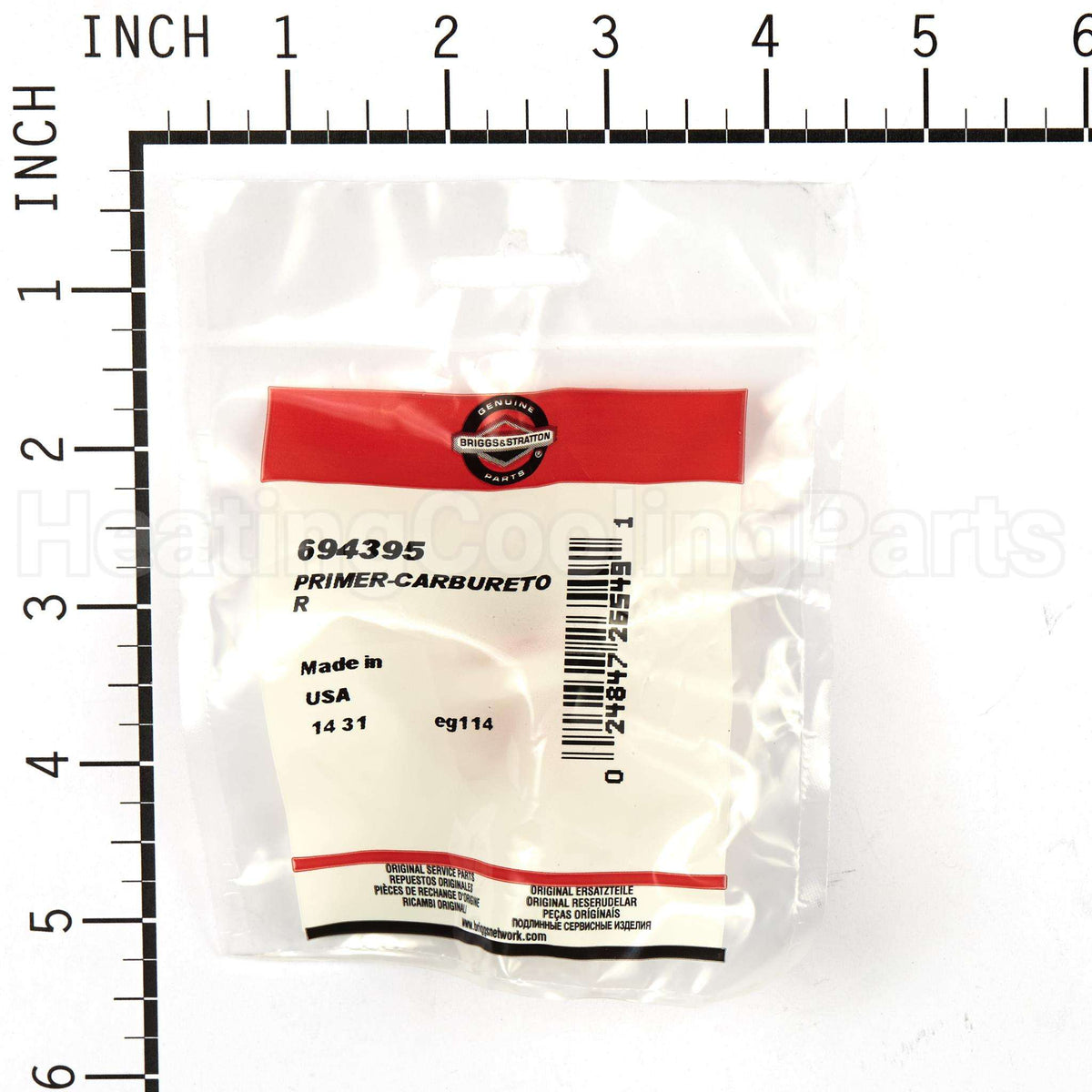 694395 Briggs & Stratton Primer-Carburetor
