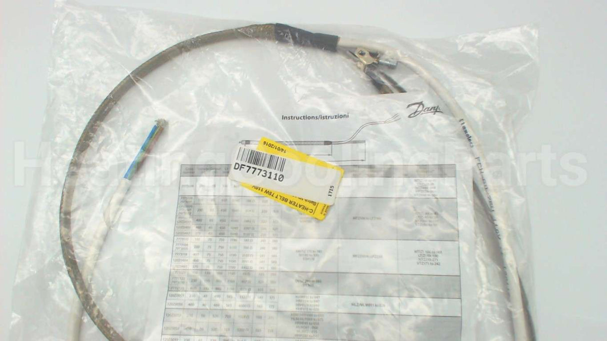 7773110 Danfoss C-Heater Belt 75W 110V